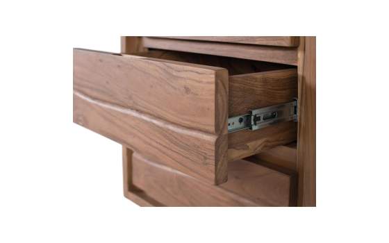 Alacena Madera Acacia 1 Puerta 2 Cajones - Serie Aratany