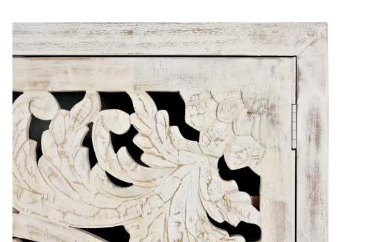 Alacena Madera de Mango y Hierro 2 Puertas Oriental Serie Anyada Alacena Madera de Mango y Hierro 2 Puertas Oriental Serie Anyada