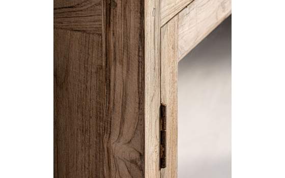 Alacena Madera Maciza Rustica 4 Puertas Acristaladas Idrija