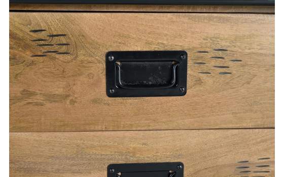 Alacena Mango 1 Puerta Corredera 4 Cajones Industrial Aibiri