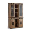 Alacena Mango 4 Puerta Corredera Estilo Industrial Serie Aibiri