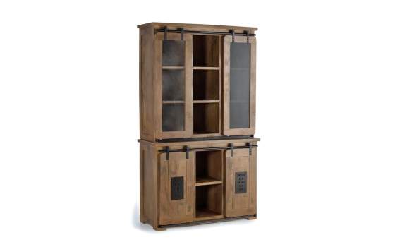 Alacena Mango 4 Puerta Corredera Estilo Industrial Serie Aibiri
