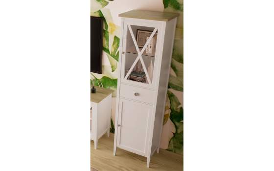 Alacena Provenzal Estrecha 2 Puertas 1 Cajon Serie Adismu