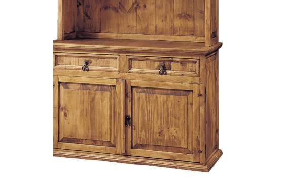 Alacena Rustica 4 Puertas 2 Cajones 1 Hueco Madera Envejecida