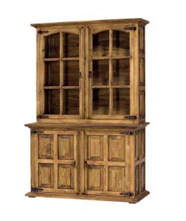 Alacena Rustica 4 Puertas Madera Maciza Pino Envejecido