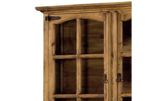 Alacena Rustica 4 Puertas Madera Maciza Pino Envejecido