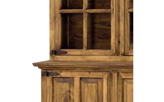 Alacena Rustica 4 Puertas Madera Maciza Pino Envejecido