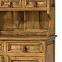 Alacena Rustica Mejicana 4 Puertas 5 Cajones Madera Maciza