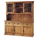 Alacena Salon Rustica 5 Puertas 3 Cajones 1 Hueco Pino