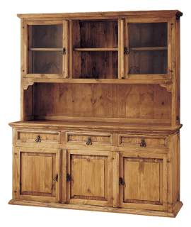 Alacena Salon Rustica 5 Puertas 3 Cajones 1 Hueco Pino