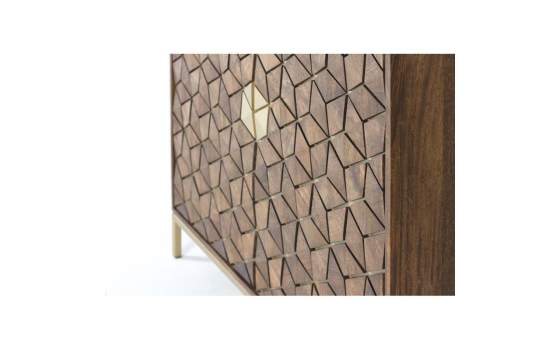 Alacena Vitrina 4 Puertas Diseño Etnico Serie Ariast