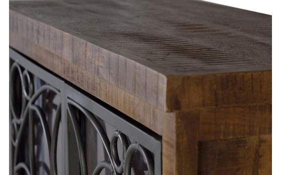 Alacena Vitrina Madera Metal 2 Puertas Serie Arnizo