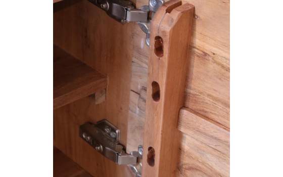 Aparador 2 Cajones 2 Puertas Madera Acacia Serie Althan