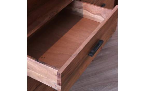 Aparador 2 Cajones 2 Puertas Madera Acacia Serie Althan