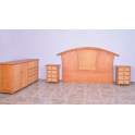 Aparador 2 Puerta 3 Cajones Rattan Madera Actual Serie Atarda