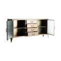 Aparador 2 Puerta Forja Cristal Estilo Vintage Serie Spessa
