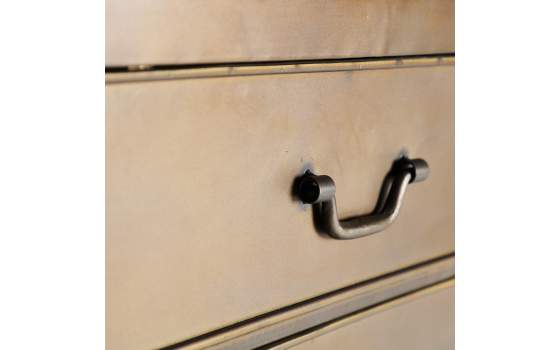 Aparador 2 Puerta Forja Cristal Estilo Vintage Serie Spessa