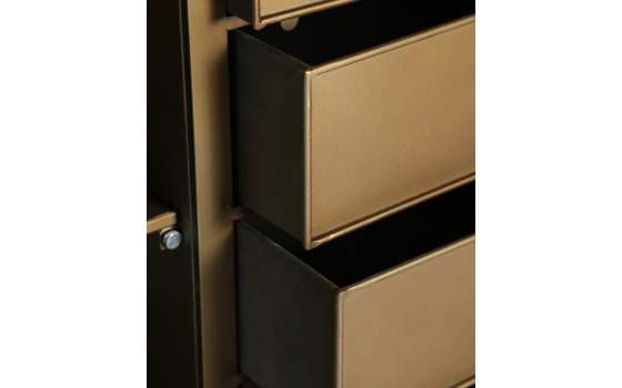 Aparador 2 Puerta Forja Cristal Estilo Vintage Serie Spessa