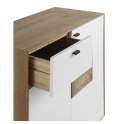 Aparador 2 Puertas 1 Cajon Bicolor  Estilo Actual Boeta