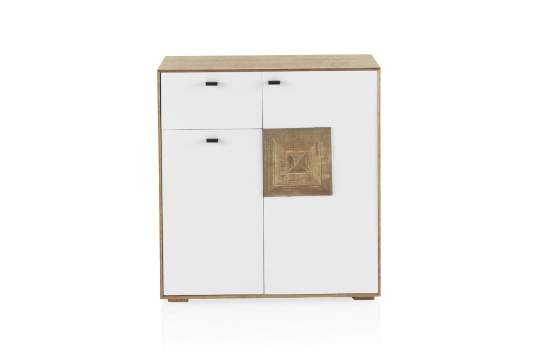 Aparador 2 Puertas 1 Cajon Bicolor  Estilo Actual Boeta