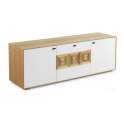 Mueble TV  2 Puertas 1 Cajon Estante Estilo Actual Serie Boeta
