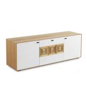 Mueble TV  2 Puertas 1 Cajon Estante Estilo Actual Serie Boeta