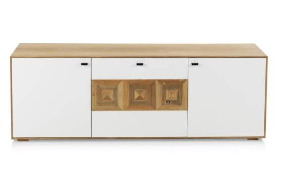 Mueble TV  2 Puertas 1 Cajon Estante Estilo Actual Serie Boeta