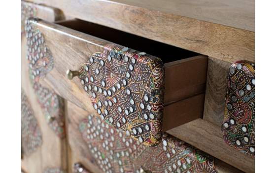 Aparador 2 Puertas 10 Cajones con Incrustaciones  Aguray