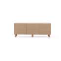 Aparador 2 Puertas 2 Cajones Acanalados beige Serie Athin