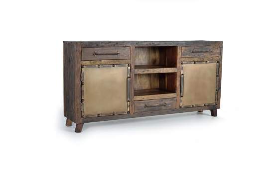 Aparador Buffet  Industrial Madera Reciclada Metal Sunderlan