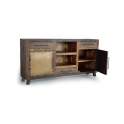 Aparador Buffet  Industrial Madera Reciclada Metal Sunderlan
