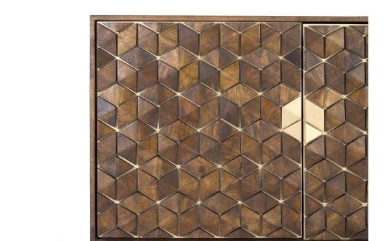 Aparador 2 Puertas 3 Cajones Rustico Actual Serie Ariast