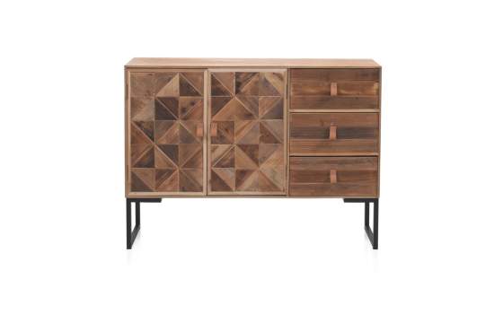 Aparador 2 Puertas 3 Cajones Tablas Recicladas Serie Aerts