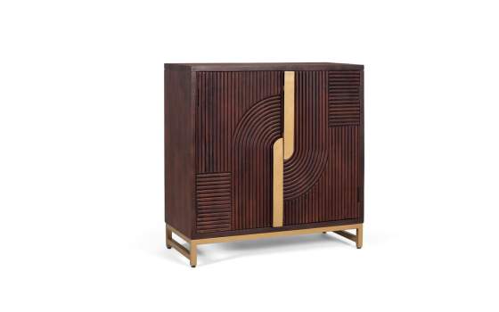 Aparador 2 Puertas Decoradas Diseño Actual Serie Aldervy