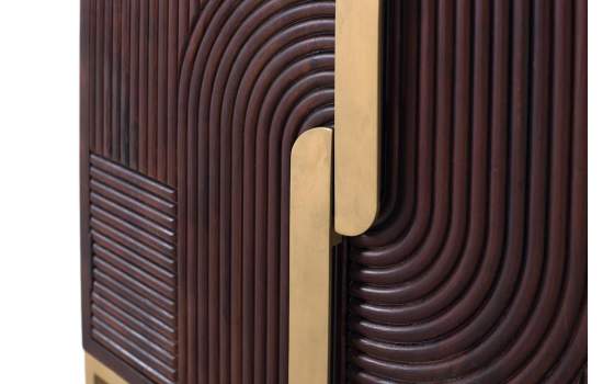 Aparador 2 Puertas Decoradas Diseño Actual Serie Aldervy