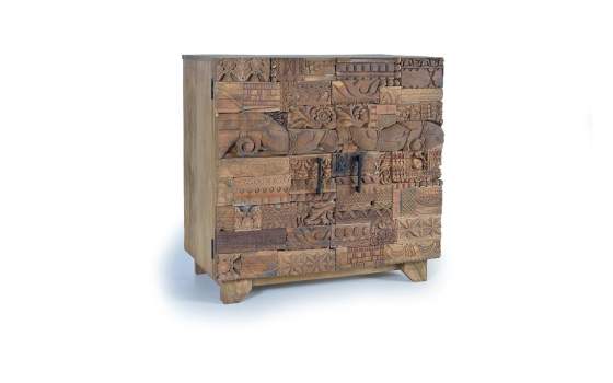 Aparador 2 Puertas Madera Reciclada Rustica Serie Ratrasa