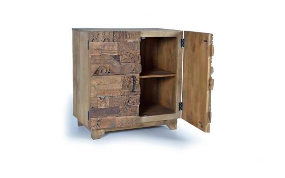 Aparador 2 Puertas Madera Reciclada Rustica Serie Ratrasa