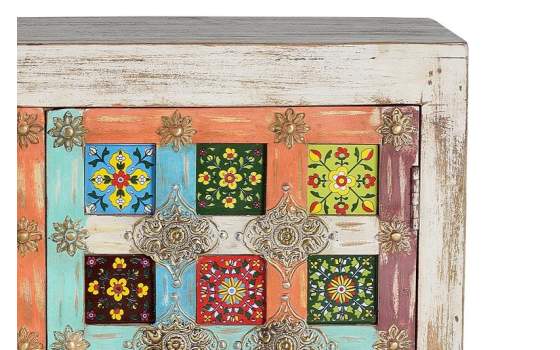 Aparador 2 Puertas Madera y Ceramica de Colores Serie Ambelot