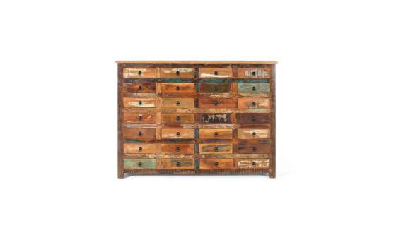 Aparador 28 Cajones Vintage Colores Desgastados Serie Artsas