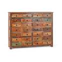 Aparador 28 Cajones Vintage Colores Desgastados Serie Artsas
