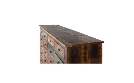 Aparador 28 Cajones Vintage Colores Desgastados Serie Artsas