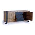 Aparador 3 Cajones 2 Puertas Estilo Industrial Serie Atenays