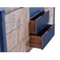 Aparador 3 Cajones 2 Puertas Estilo Industrial Serie Atenays
