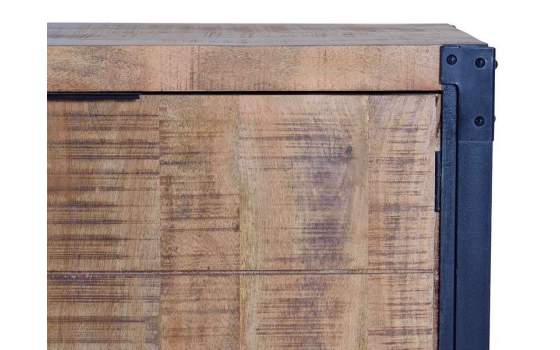 Aparador 3 Cajones 2 Puertas Estilo Industrial Serie Atenays
