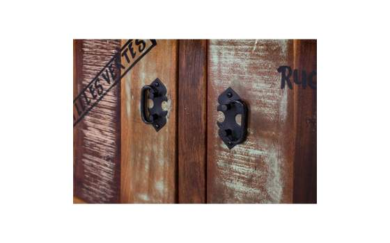Aparador 3 Puertas 3 Cajones y Ruedas Vintage Serie Artsas