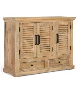 Aparador 3 Puertas Contemporaneo Mango Macizo Serie Ardisna
