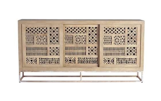 Aparador 3 Puertas Correderas Estilo Etnico Oriental Serie Style
