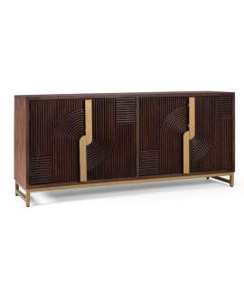 Aparador 4 Puertas Decoradas Diseño Contemporaneo Aldervy