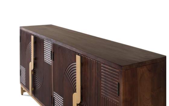 Aparador 4 Puertas Decoradas Diseño Contemporaneo Aldervy