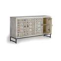 Aparador 4 Puertas Estilo Oriental Industrial Serie Aechaga